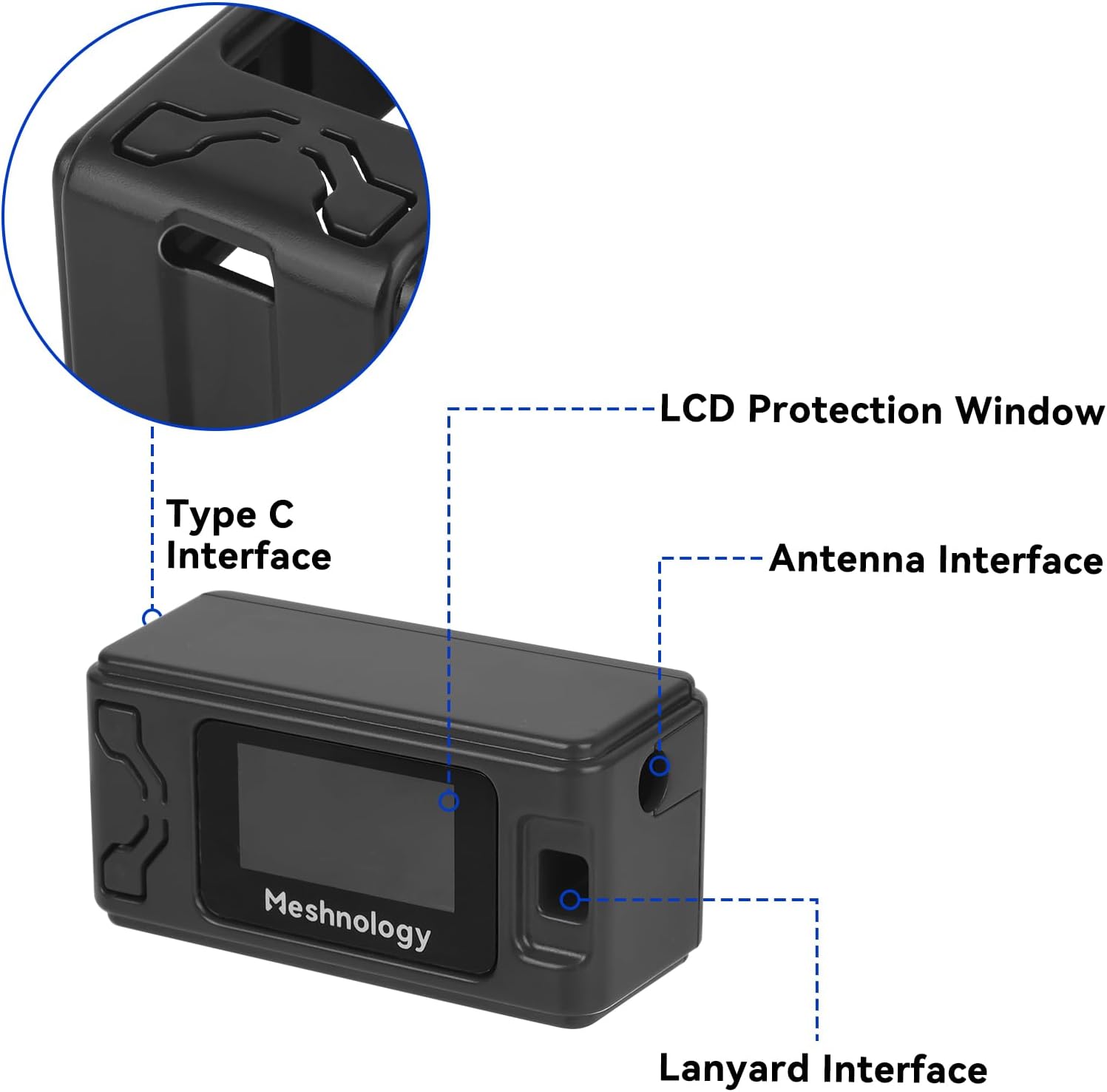 Meshnology N30 3D-Printed Case - Black