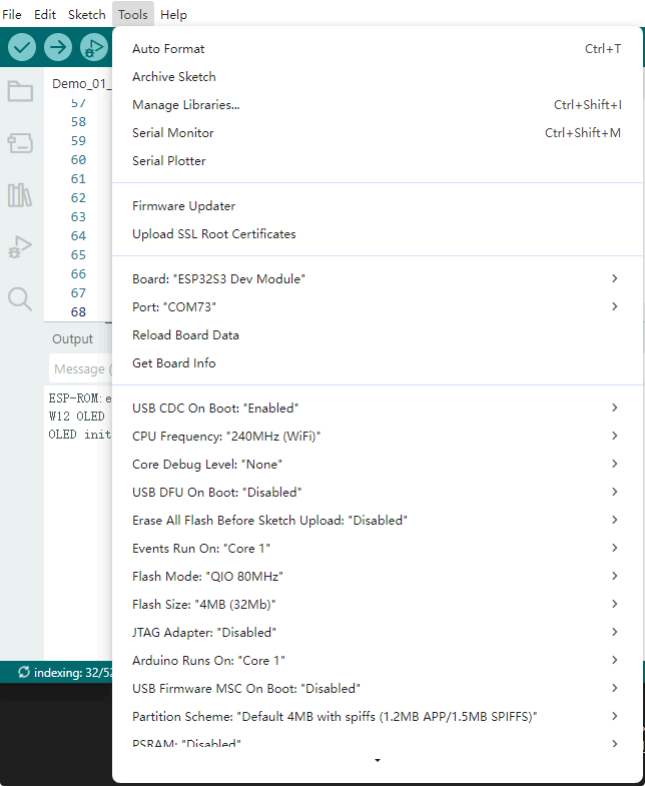 Configure the board parameters step 16