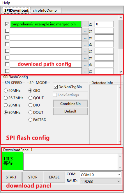 SPI Download interface step 21