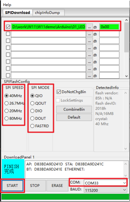 Standard firmware flashing step 25
